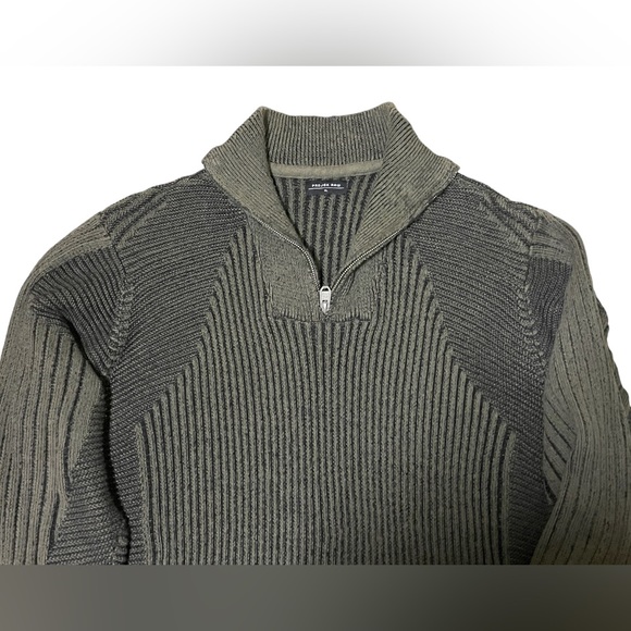 Projek Raw 1/4 Zip Knit Sweater - Picture 1 of 4